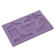 &quot;dipshop Butterfly Decorative Pattern Embossed Fondant Mold Silicone Cake Mould Decorating Tool&quot; shopping N6