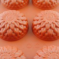 2win2buy 6-Cavity Flower-shaped Silicone Mold Chocolate Cake Pudding Cookie Bakieware N4