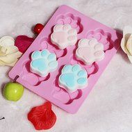 Poproo 6-Cavity Silicone Muffin Cups - Handmade Soap Molds - Biscute Chocolate Ice Cake Baking Pan - Large Flower... N4