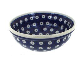 Polish Pottery Dots Dessert Bowl