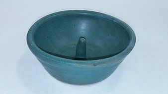Aunt Chris&#039; Pottery - Hand Made Clay - Individual Apple Baking and Serving Dish - With Molden-In - Fast Baking... N12