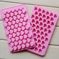 55 Cells Heart Silicone Cake Mold