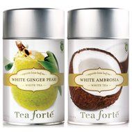 Tea Forte WHITE GINGER PEAR Loose Leaf White Tea, 2.1 Ounce Tea Tin N6