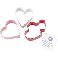 Wilton 2308-0215 3-Piece Heart Cookie Cutter Set, Assorted