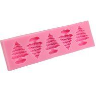 Mr.S Shop Five With Christmas Tree Silicone Mold Fondant Chocolate Candy Jelly Mould Cake Decorating Tools N5
