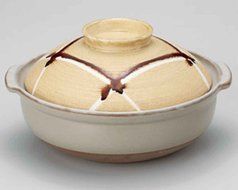 Danran for 4-5 persons 10.8inch Donabe Japanese Hot pot Beige Ceramic Made in Japan