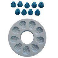 O.K Molds silicone 9 cavities ladybug fondant cake gompaste M4996