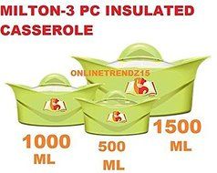 Milton 3 Piece Hot Pot Insulated Casserole Hot Pack Food Warmer Gift Set-3 Piece Set