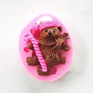 &quot;Christmas Bear Silicone Fondant Cake Mold Chocolate Clay Mould&quot; shopping