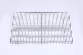 HOMIZE 100% Stainless Steel Wire Cooling Rack for Baking: Oven Safe fits Half Sheet Cookie Pan (16.5&#039;&#039;x11.5&#039;&#039;) N4