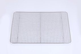 HOMIZE 100% Stainless Steel Wire Cooling Rack for Baking: Oven Safe fits Half Sheet Cookie Pan (16.5&#039;&#039;x11.5&#039;&#039;) N9