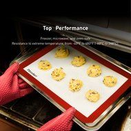 Aboden Non-Stick Silicone Baking Mat, Pack of 2, Orange N12