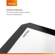 Aboden Non-Stick Silicone Baking Mat, Pack of 2, Orange N22