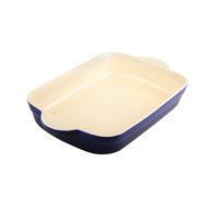 Denby Oven to Table Oblong Casserole/Lasagna, 3.1-Liter, Blue N2