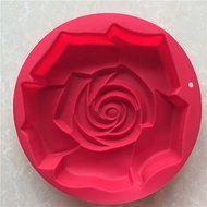 Longzang Large Flower Rose Silicone Mold for Cake Baking N2