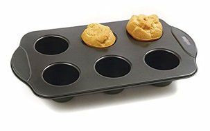 Kitchen, Dining &amp; Bar Nonstick Popover Muffin Pastry Roll Biscuit Pan 6 Cup