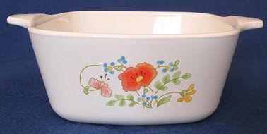 Corning Ware Wild Flower P-43-B Casserole - NO LID - 2-3/4 Cup