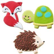 Sweet Elite Tools- Woodland Animals Stainless Steel Cookie Cutter Set: Fox, (or Raccoon and Skunk), Hedgehog,...