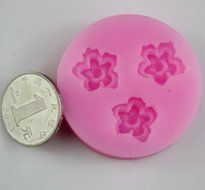 Autek 3 Flower Fondant Mold Silicone Sugar Craft Soap Cake Decorating #3DMold-106 N3