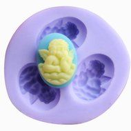 Longzang mini AngelF0112 Fondant Mold Silicone Sugar mold Craft Molds DIY gumpaste flowers Cake Decorating