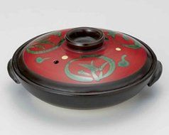 Marumon for 1-2 persons 6.5inch Donabe Japanese Hot pot Red Ceramic Made in Japan