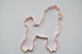 No. 1 Poodle Dog Copper Cookie Cutter N4