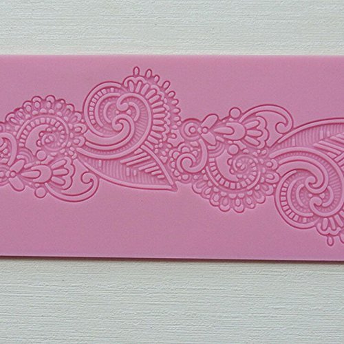 reentry-phenomenon Silicone Sugarcraft Fondant Cake Lace Flower Mold Embossed Bake Decor N2
