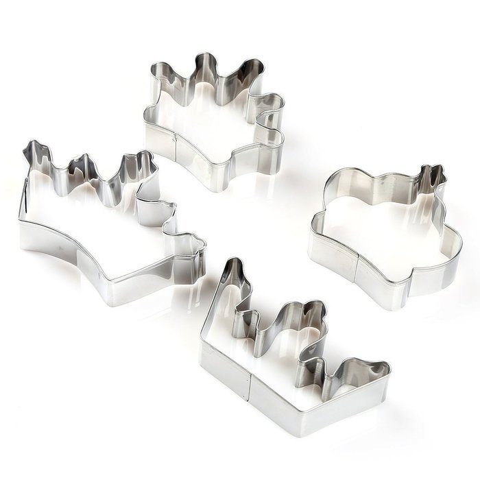 4pcs/lot Crown Sets Cookie Mold, Steel cookie cutter, Biscuit mold, 4 type crown cutter N2
