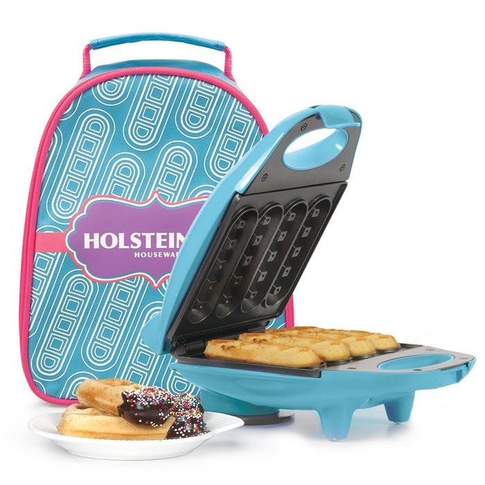 Holstein Housewares HM-09107J-BU Mini Waffle Stick Maker Kit - Blue