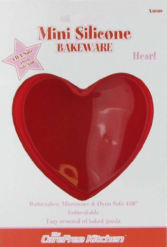 Carefree Kitchen Mini Silicone Bakeware Heart N2