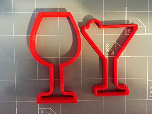 Wine and Margarita Glasses Cookie Cutter