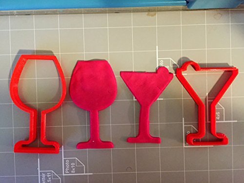 Wine and Margarita Glasses Cookie Cutter N2