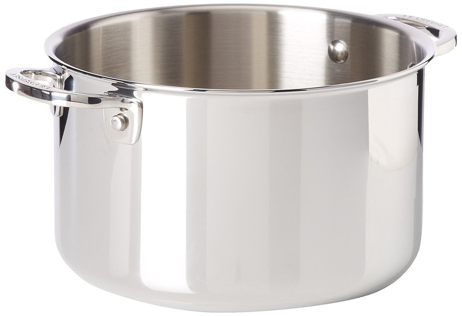 Le Creuset Tri-Ply Stainless Steel Casserole with Lid, 4-Quart N5