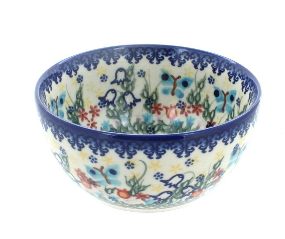 Polish Pottery Garden of Eden Dessert Bowl