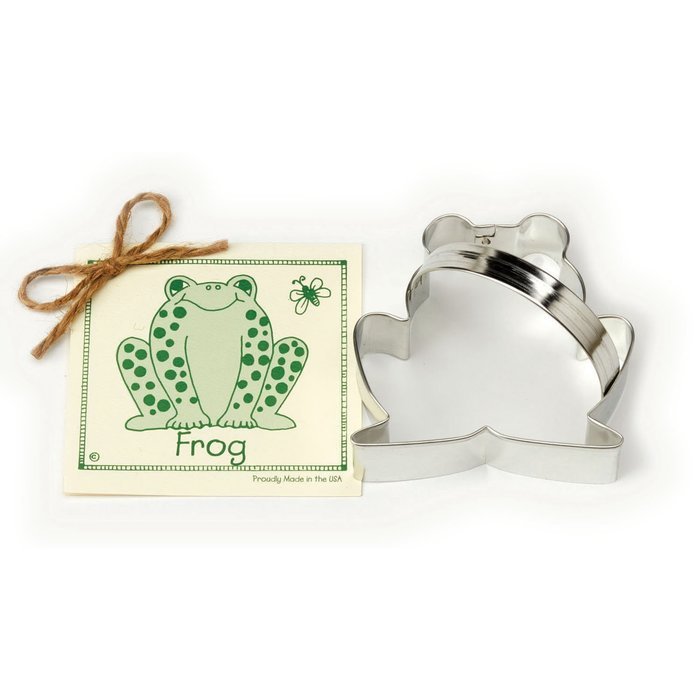 Frog Cookie and Fondant Cutter - Ann Clark - 3.8 Inches - US Tin Plated Steel