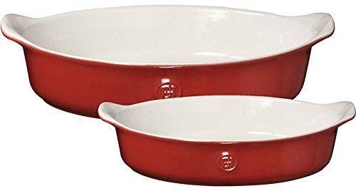 Emile Henry Oval Baker Set Rouge 369722