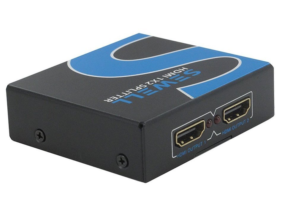 Sewell Active 4K HDMI Splitter, 2-port (1x2), Built-in Booster, Dolby-TrueHD/DTS-HD 7.1 Surround N2