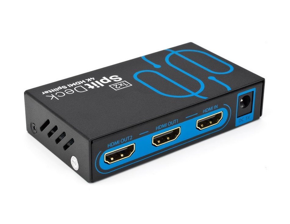 Sewell Active 4K HDMI Splitter, 2-port (1x2), Built-in Booster, Dolby-TrueHD/DTS-HD 7.1 Surround N10
