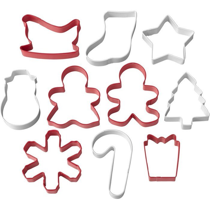 Wilton 10-Piece Christmas Cookie Cutter Set N3