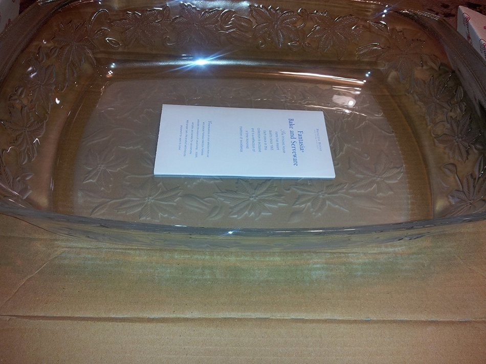 Princess House Fantasia Large Deep Dish Lasagna Dish Baker #535 Retired Rare Very Hard to Find N3