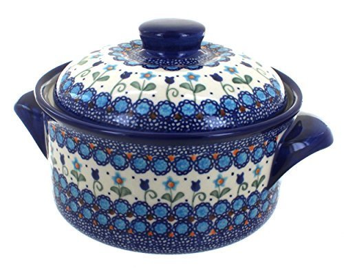 Polish Pottery Savannah Round Baker with Lid
