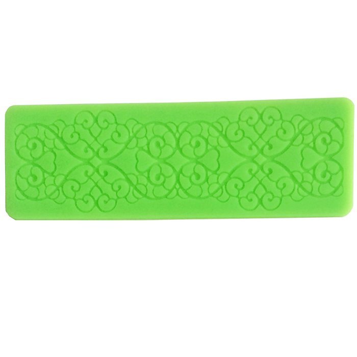 Mini Sugarcraft Cake Decoration Lace Border Fondant Gumpaste Icing Silicone Mold Mould Lace Shaped Cupcake Mat...