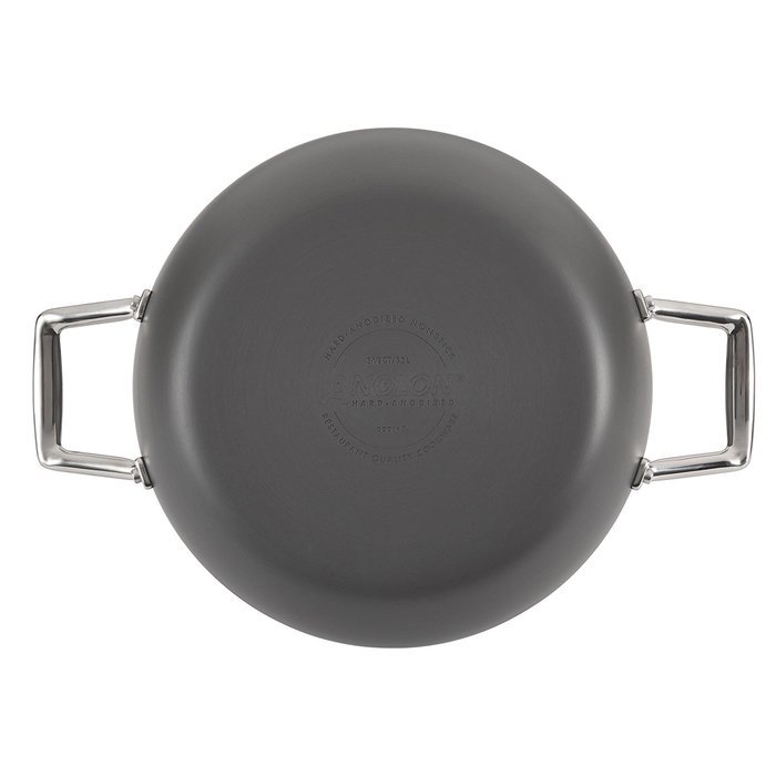 Anolon Authority Hard Anodized Nonstick 3-1/2-Quart Covered Casserole, Gray N3