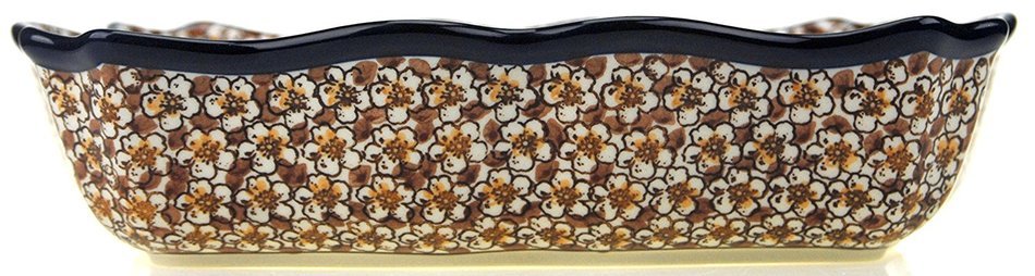 Ceramika Artystyczna Polish Handmade Fluted Baking Dish 11.25" x 8" x 2.5" N2