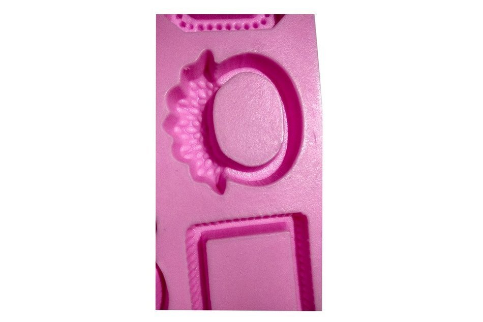 Wocuz MK564 Silicone Picture Frame Shapes Fondant Mold Candy Making Mold Cake Decoration Gum Mould N5