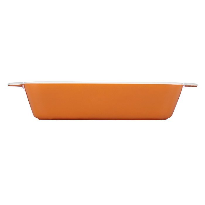 Mario Batali by Dansk 833729 Stoneware Square Baker, 9-Inch, Persimmon