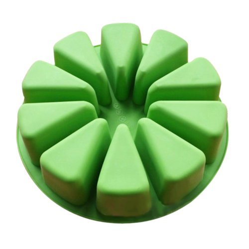 Wholeport Triangel Shape Silicone Baking Cake Mold Candle Mold