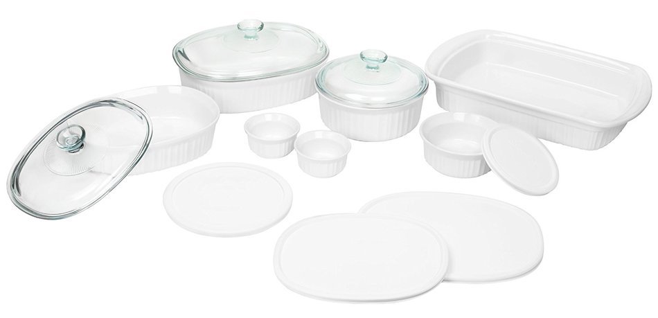 Baking Dish Set Fr White Oval