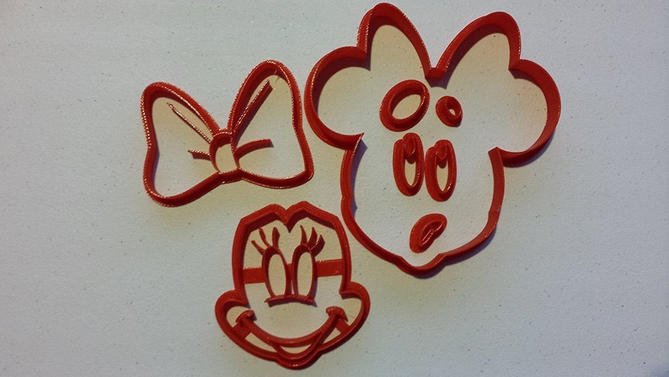 Minnie Mouse Cookie Cutter Set (4 inch)