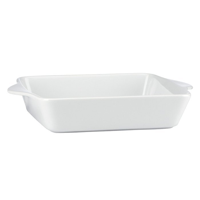 Mario Batali by Dansk 833730 Stoneware Square Baker, 9-Inch, White